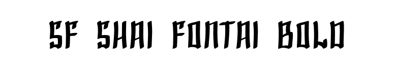 SF Shai Fontai Bold font preview