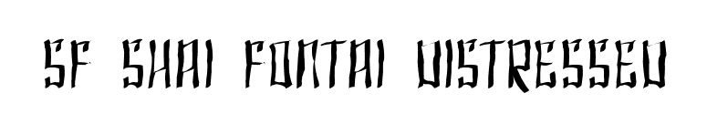 SF Shai Fontai Distressed font preview