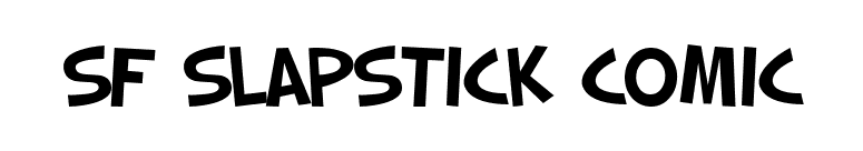 SF Slapstick Comic font preview