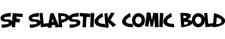 SF Slapstick Comic Bold font preview