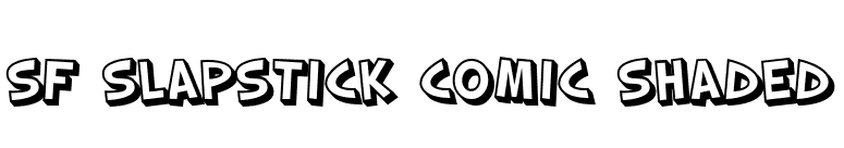 SF Slapstick Comic Shaded font preview