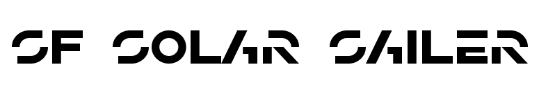 SF Solar Sailer font preview