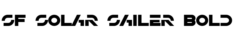 SF Solar Sailer Bold font preview
