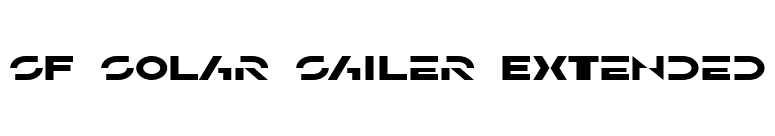 SF Solar Sailer Extended font preview