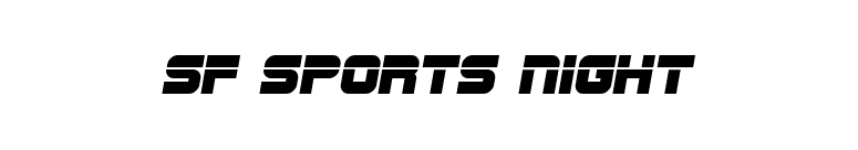 SF Sports Night font preview