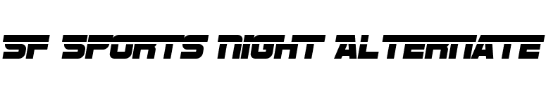 SF Sports Night Alternate font preview