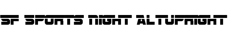 SF Sports Night AltUpright font preview