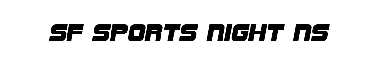 SF Sports Night NS font preview