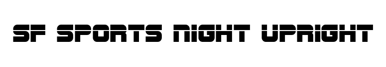 SF Sports Night Upright font preview