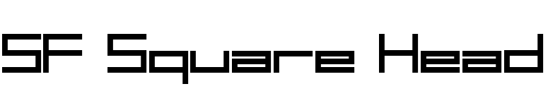 SF Square Head font preview