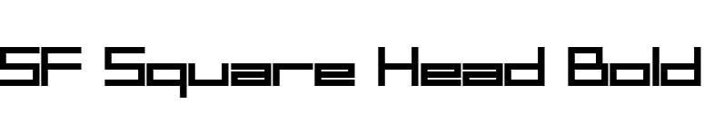 SF Square Head Bold font preview