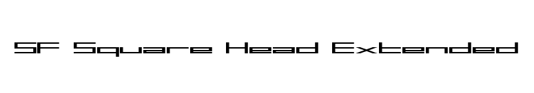 SF Square Head Extended font preview