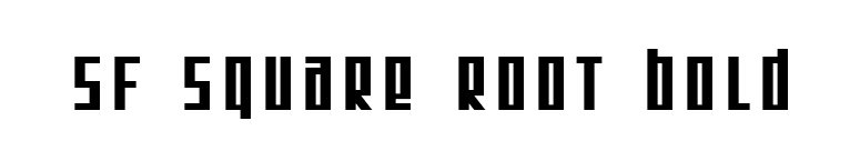 SF Square Root Bold font preview