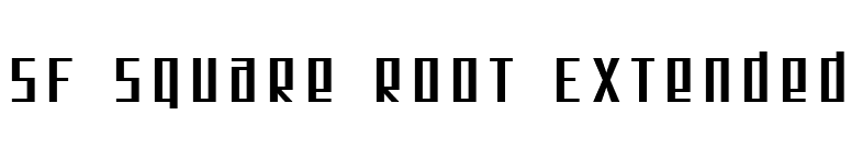 SF Square Root Extended font preview
