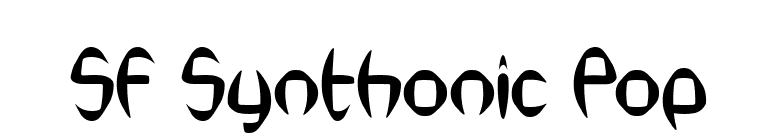 SF Synthonic Pop font preview