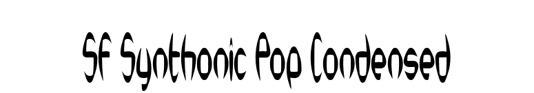SF Synthonic Pop Condensed font preview