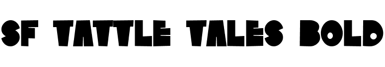 SF Tattle Tales Bold font preview