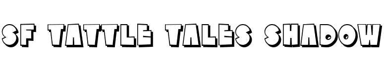 SF Tattle Tales Shadow font preview