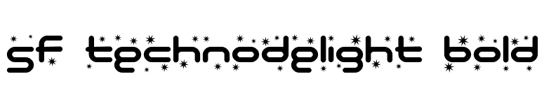 SF Technodelight Bold font preview