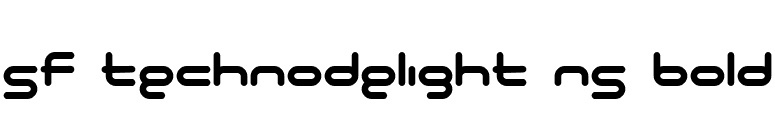 SF Technodelight NS Bold font preview
