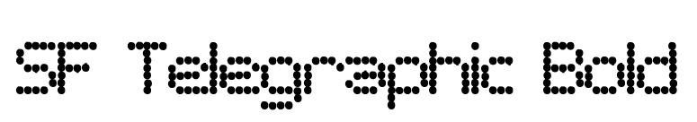 SF Telegraphic Bold font preview