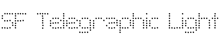 SF Telegraphic Light font preview