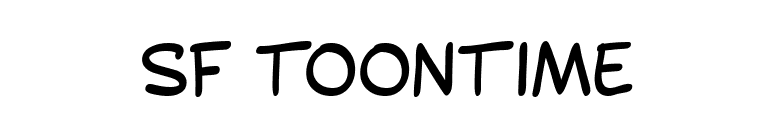 SF Toontime font preview