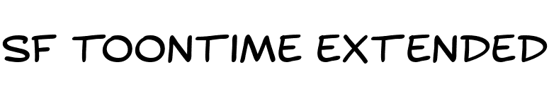 SF Toontime Extended font preview