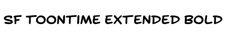 SF Toontime Extended Bold font preview