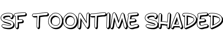 SF Toontime Shaded font preview