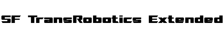 SF TransRobotics Extended font preview