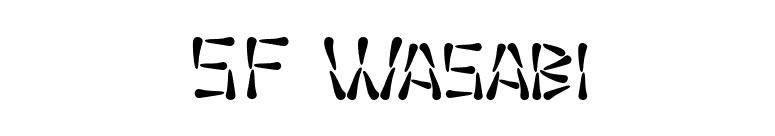 SF Wasabi font preview