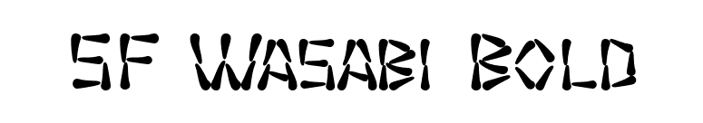 SF Wasabi Bold font preview