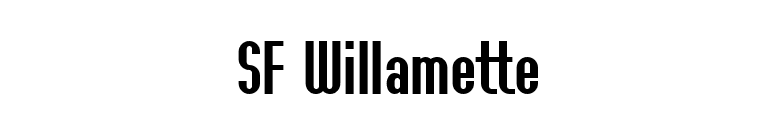 SF Willamette font preview
