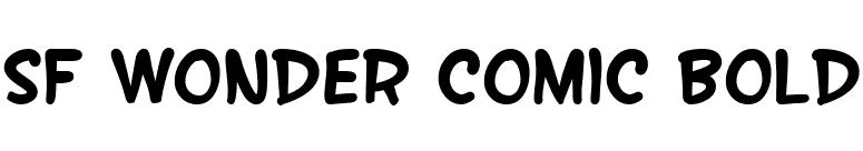 SF Wonder Comic Bold font preview