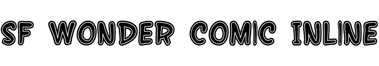 SF Wonder Comic Inline font preview