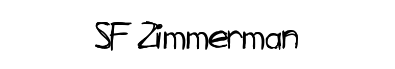 SF Zimmerman font preview
