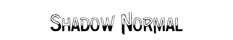Shadow Normal font preview