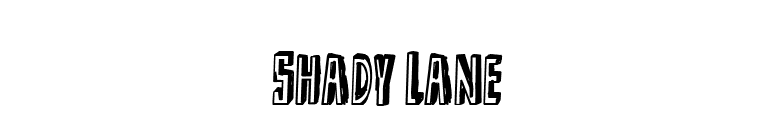 Shady Lane font preview