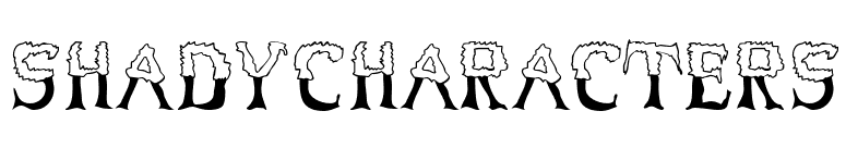 ShadyCharacters font preview