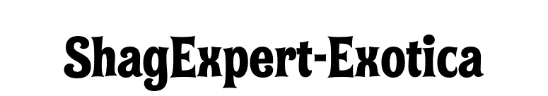 ShagExpert-Exotica font preview