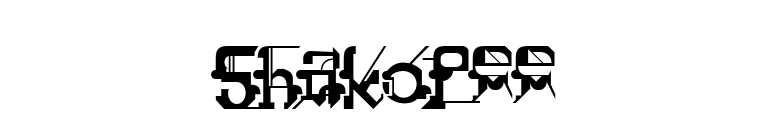 Shakopee font preview