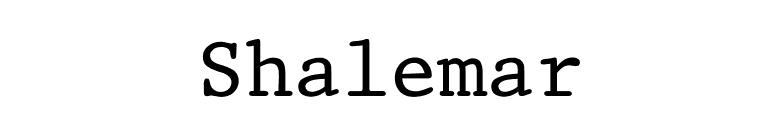 Shalemar font preview