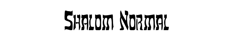 Shalom Normal font preview