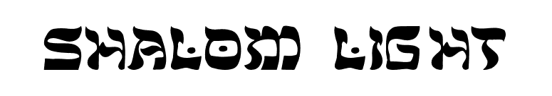Shalom-Light font preview