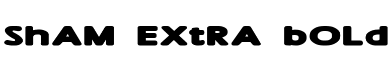 Sham Extra Bold font preview
