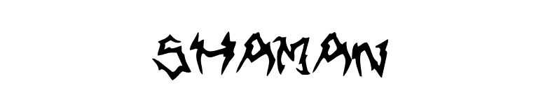 Shaman font preview