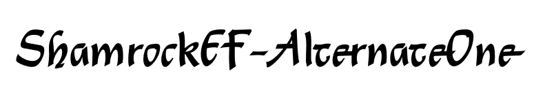 ShamrockEF-AlternateOne font preview