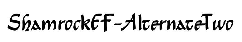 ShamrockEF-AlternateTwo font preview