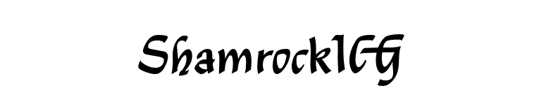 ShamrockICG font preview